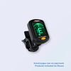 AROMA AT-01A Guitar Tuner Rotatable Clip-on Tuner LCD Display for Chromatic Acoustic Guitar Bass Ukulele Black Guitar Parts