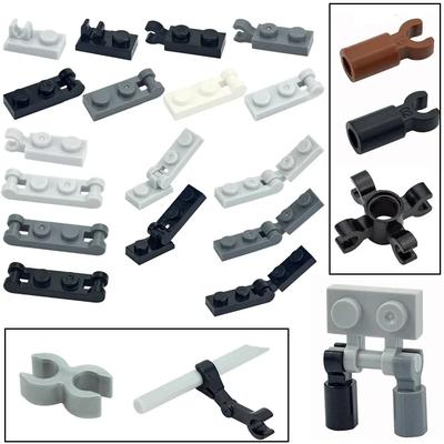 Kompatibel 63868 92280 60478 18649 MOC Teil Bauplatte Speziell 1x2 mit Griffen Dünner Stein Clip DIY Baustein Kinderspielzeug