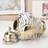 Nordic Golden Ceramic Soft Decoration General Jar Crafts Entrance Electroplating Vase Decorative Ornament
