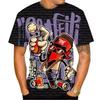 Fun Graffiti Street T-shirt 3D Printed Men's Hip Hop Summer Cool Tee shirt Casual Youth Popular Personality Short Sleeve Top