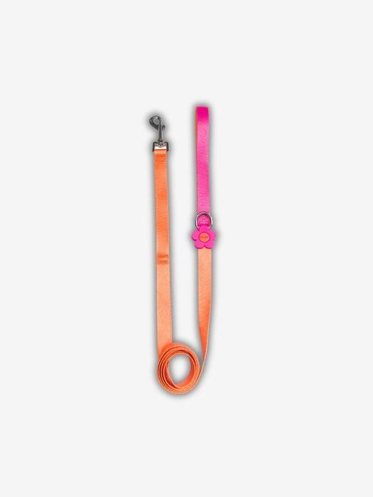 TOOF Flower Logo Leash l Pink Orange ONE