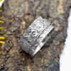 Handmade Meditation Spinner Ring Solid 925 Sterling Silver Fine Jewelry Men's Ring Christmas Gift
