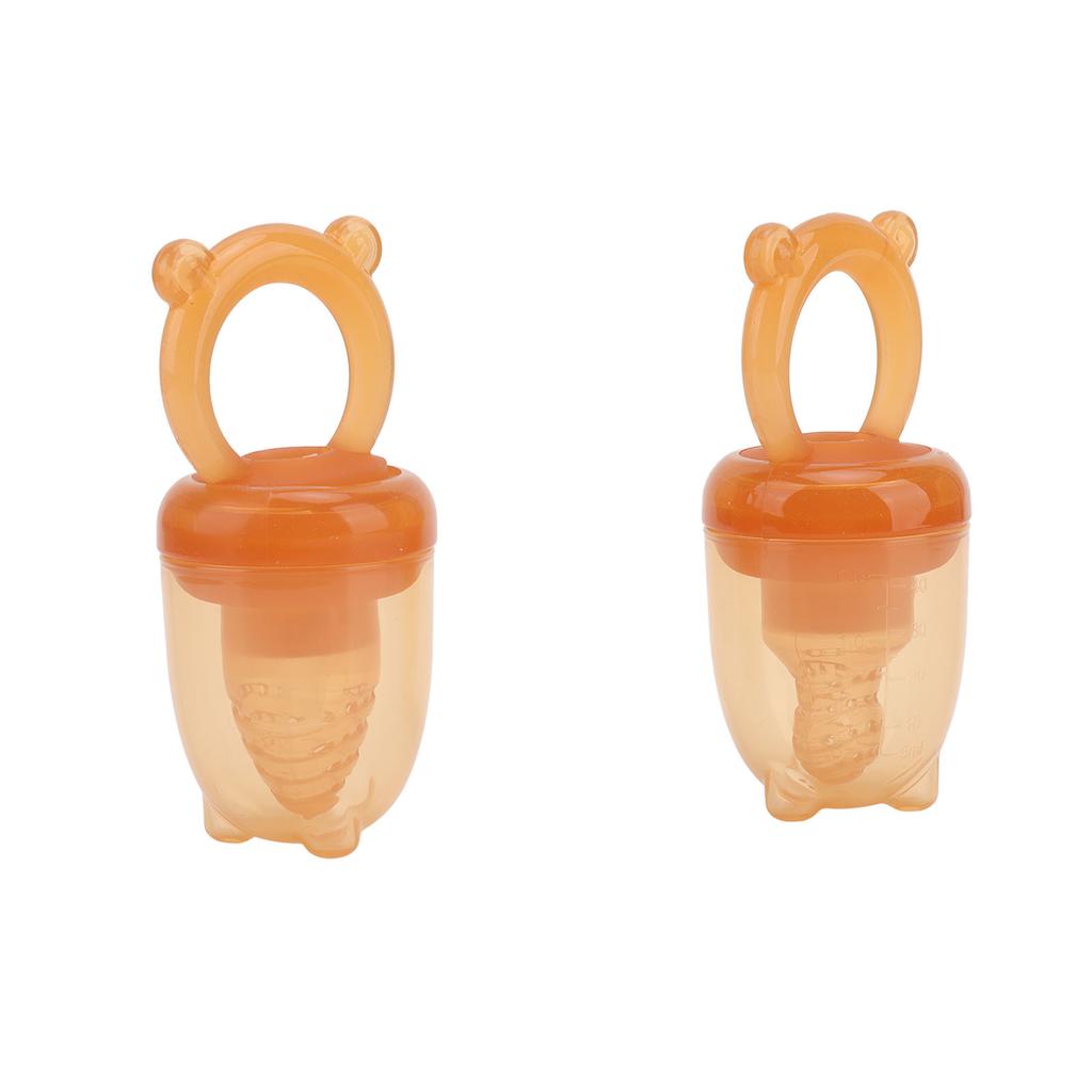 2PCS Baby Fruit Feeder Pacifier Fresh Food Silicone Safe Anti Leakage Infant Teething Teether