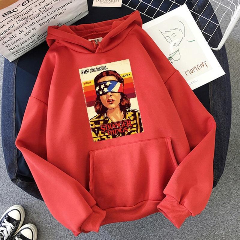 Stranger Things Printed Spring and Autumn Men's and Women's Long sleeved Hoodie 6624