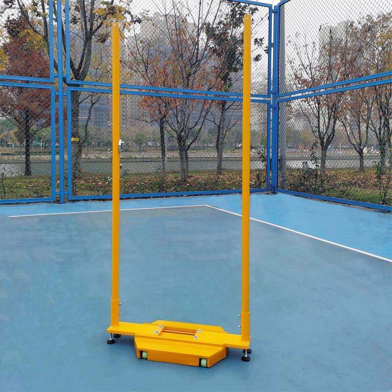 Mobile Badminton Net Post with Cast Iron Base
