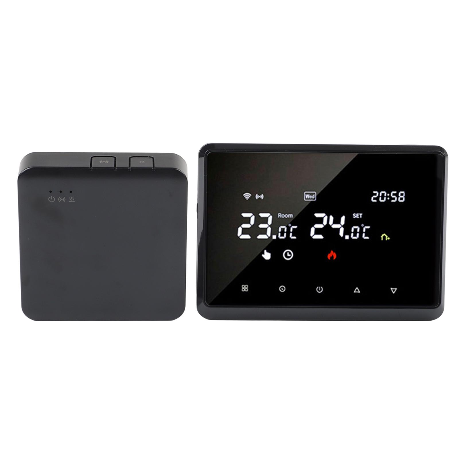 APP Control Accurate Temperature Thermostat Compatible Accurate Temperature Voice Control Wall-Mounted Boilers чёрный