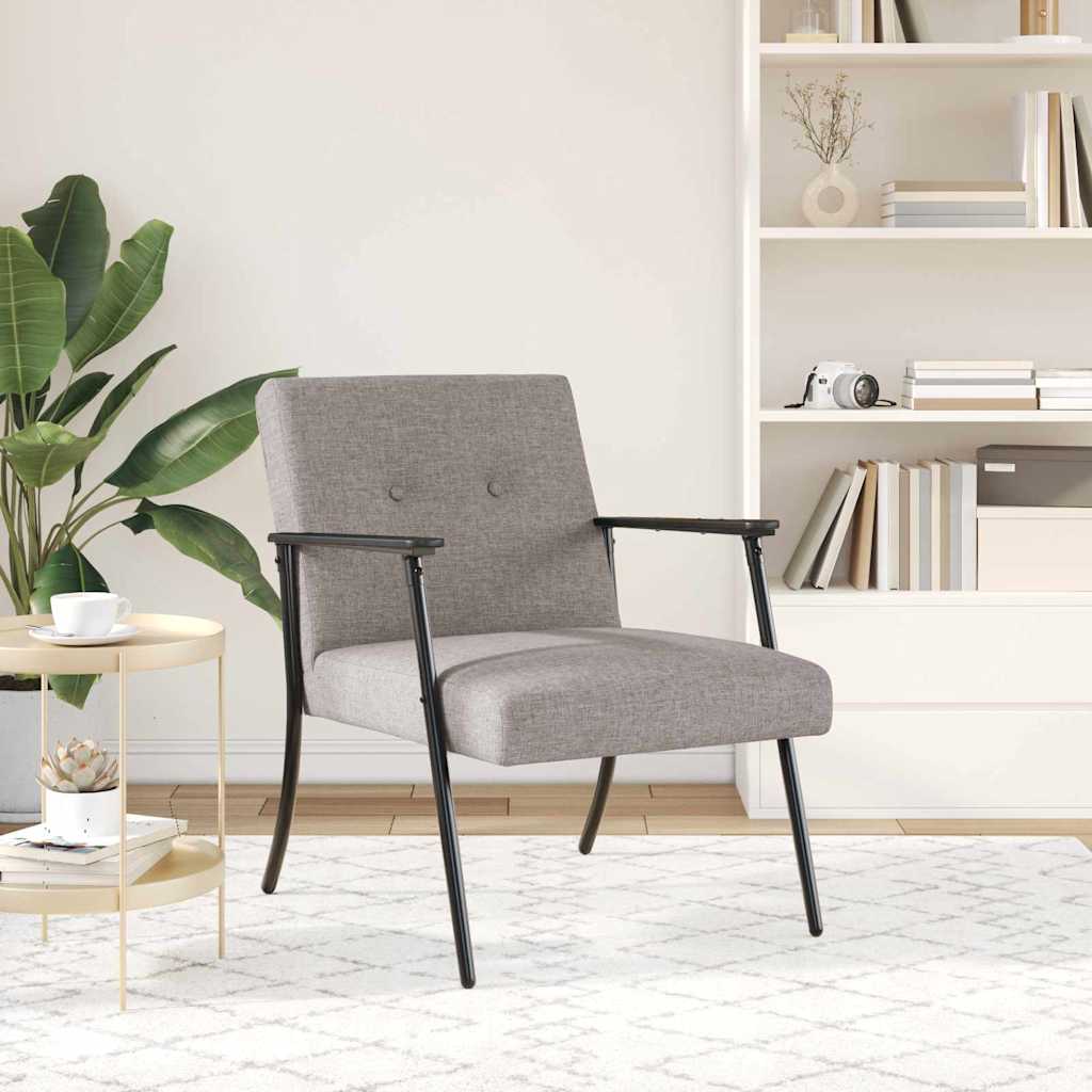 Taupe Fabric Armchair