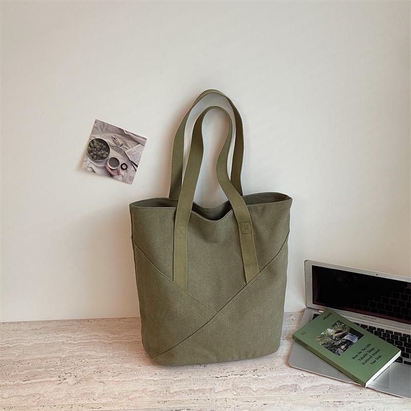 Borsa a Spalla Monocolore da Donna Borsa Tote di Grande Capacità