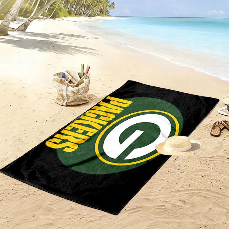 Steelers Logo Print Strandtuch, Großes Weiches Schnelltrocknendes Handtuch für Strand Camping Schwimmen