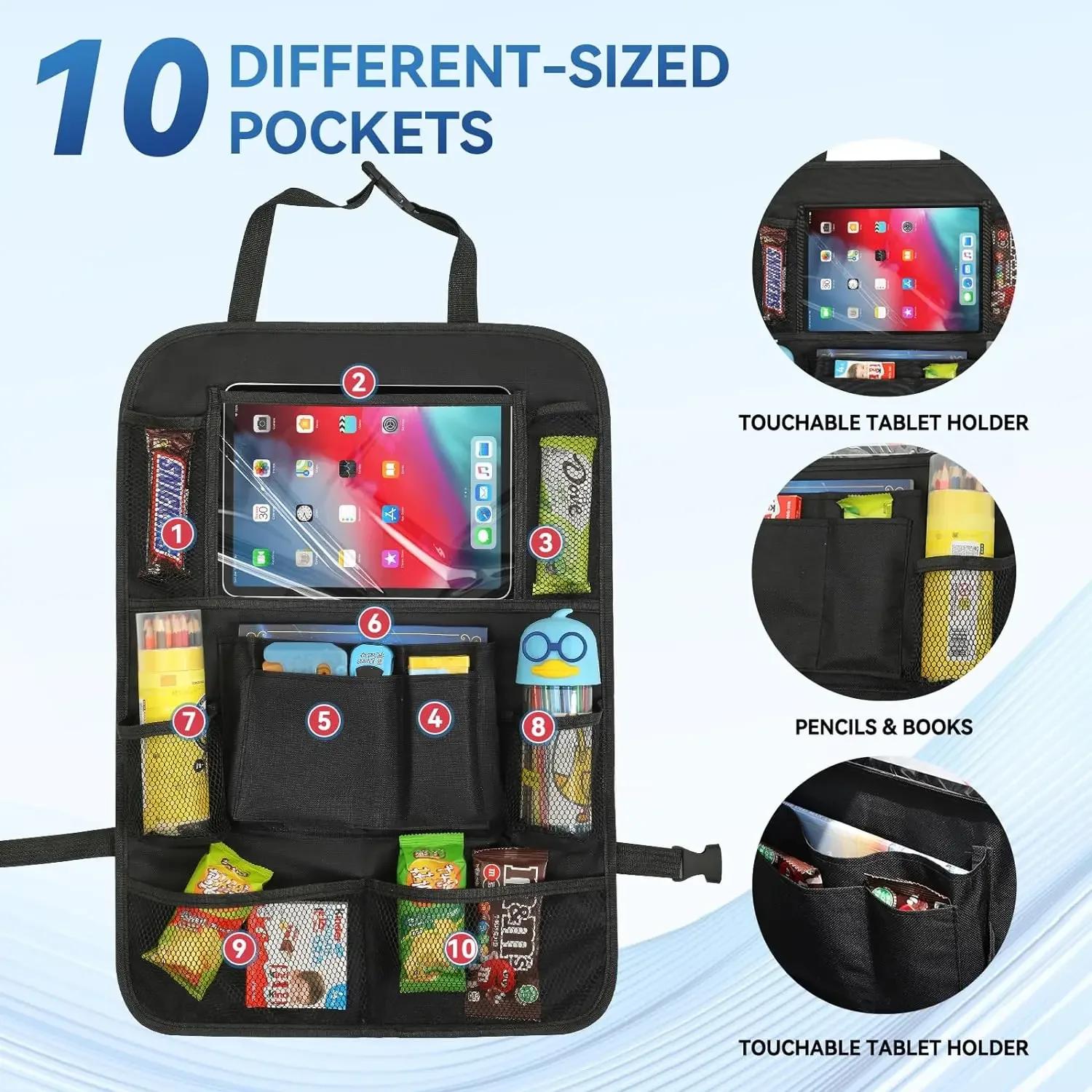 

Storage Bag Large Capacity Classified Storage Portable and Practical Vehicle Mounted Multifunctional Car Seat Back Sorage Bag чёрный