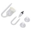 Aquarium Bubble Diffuser Prevent Clogging Transparent Glass Fish Tank Air Refiner for Dissolved