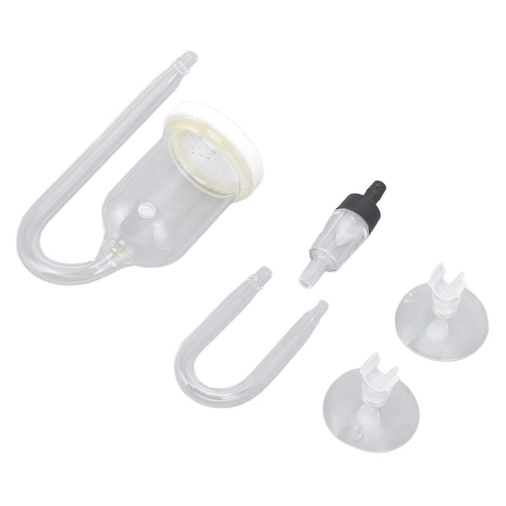 Aquarium Bubble Diffuser Prevent Clogging Transparent Glass Fish Tank Air Refiner for Dissolved