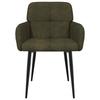Dining Chairs 2 Pcs Faux Suede Olive Green 59x56.5x85 Cm