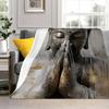 Serene Buddha In Meditation Posture Flannel Printed Blanket Suitable for All Seasons Suitable for Living Room Office Sofa Travel