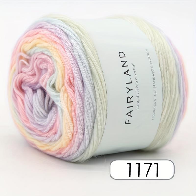 1 Garn mit Farbverlauf, geeignet zum Häkeln und Stricken von warmen Pullovern, Sofakissen, Schals, Mützen, Tüchern und mehr. Starter-Set für farbenfrohes Basteln.