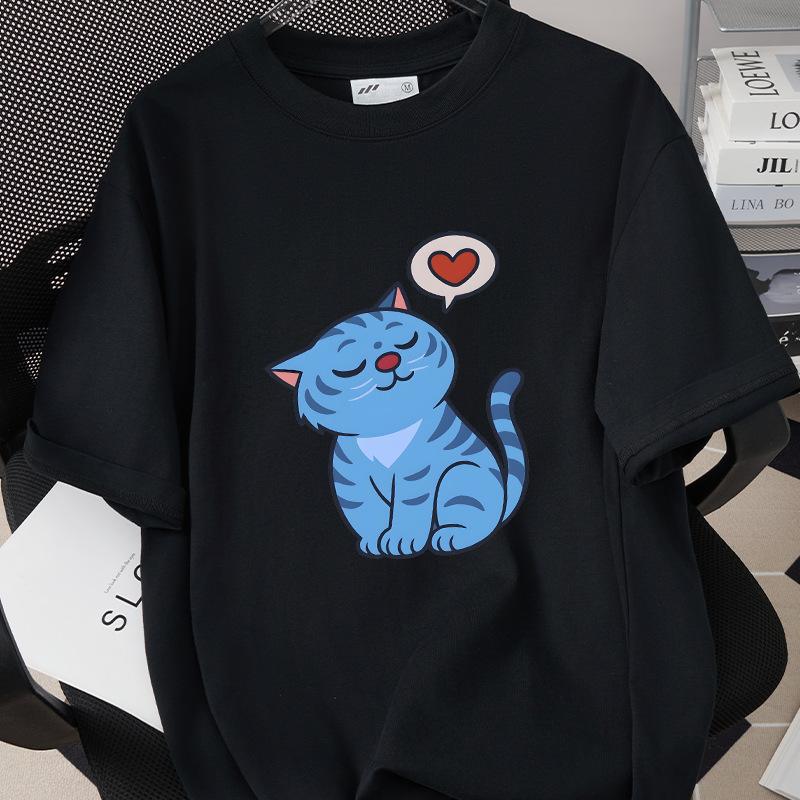 Demon Hunters Cartoon Tiger Printed T-shirt Harajuku Round Neck Casual Short Sleeve Summer Woman Top Casual Clothing Tops