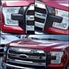 2x Car Front Bumper Headlight Grille Decor Cover Trim for Ford F150 Carbon Fiber