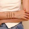 MamacitaSlay Classic Paper Clip Chain Blade Chain O Chain NK Chain Spring Buckle 17cm Stainless Steel Bracelets For Women Gift