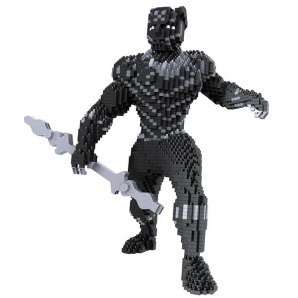 

[Kkulbalm-Nanoblock-Hero] #Доставка в тот же день # H большое длинное окно Черный Ягуар H, популярные корейские игрушки