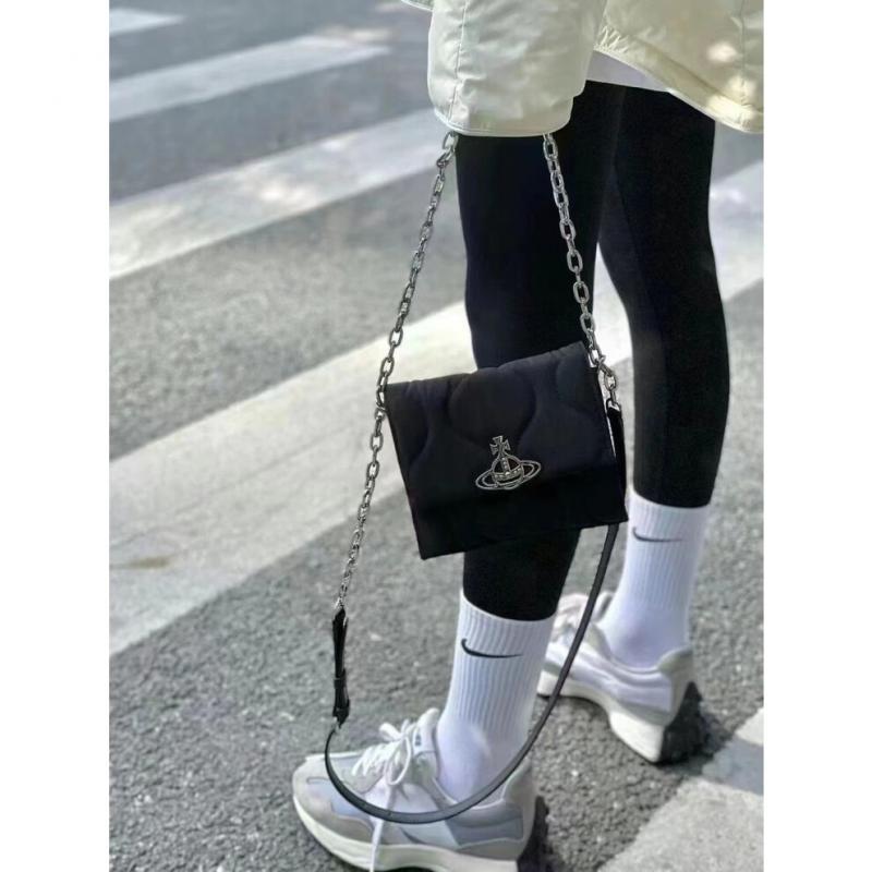 Cowboy Řetízková Klopa Hobo Kabelka Jednoduchá Černá Univerzální Malá Čtvercová Nylonová Taška přes Rameno Messenger