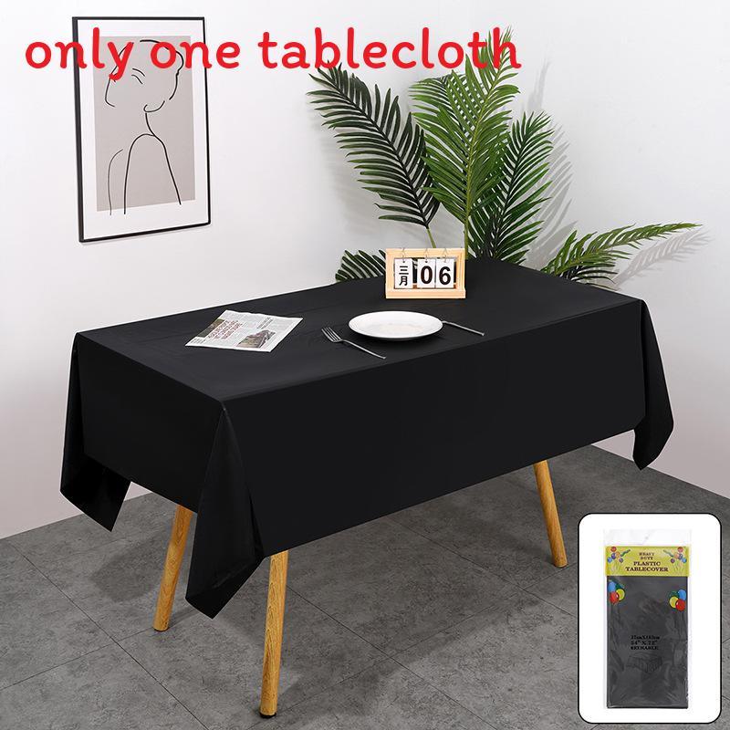 Peva Thickened Disposable Tablecloth With Dustproof And Oilproof Surface For Events And Decor