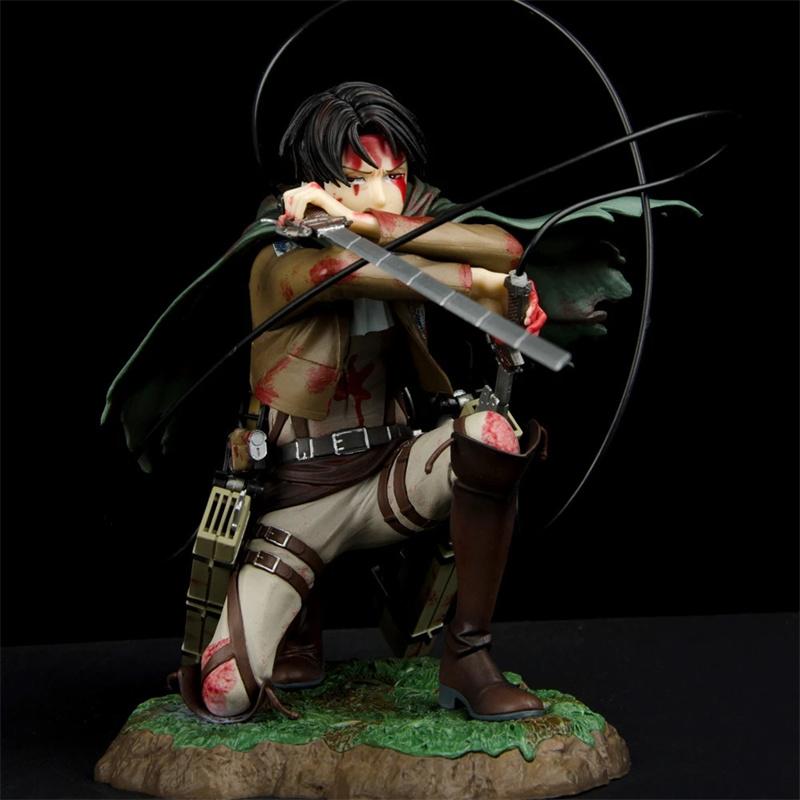 16 cm Anime Heykeli Attack on Titan Artfx J Levi Yenilenmiş Paket Sürümü. PVC Aksiyon Figürü Anime Model Oyuncaklar Koleksiyonluk Bebek Hediye