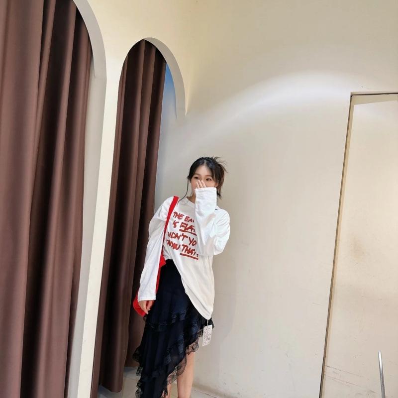 Korean Style Plus Size High Waist Patchwork Lace Skirt - Spring Collection