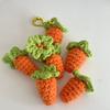 Carrot Rabbit Knit Keychain Hanger Bag Decoration Moru Doll