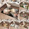 1pc Elegant Victorian-style Romantic Lady Carpet Rug for Living Room Bedroom Home Sofa Decoration,Kids Play Non-slip Floor Mat