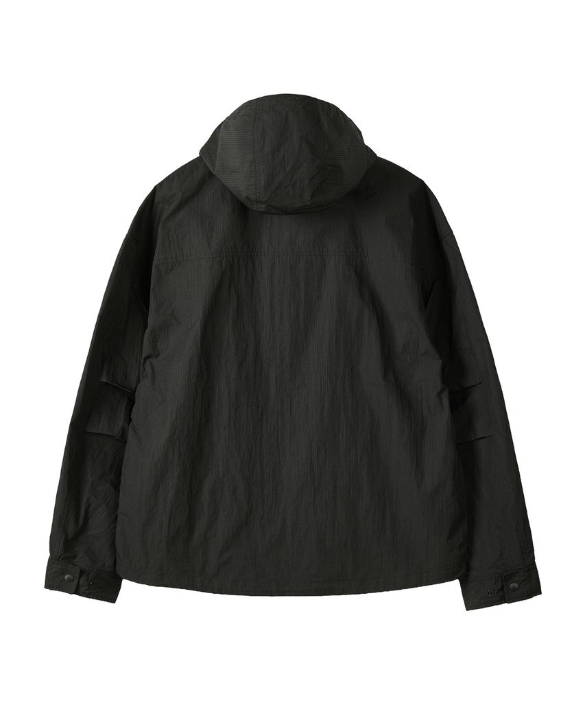 Kalapatthar Nylon Ripstop Light Weight Shell Short-Jacket - Black