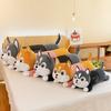 New Husky Long Pillow Plush Toy Doll Shiba Inu Doll Ragdoll Girls Gift