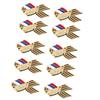 Patriotic Russia Victory Day Commemorative Pin Secure Closure Brooch Badge Accessories for Formal Event