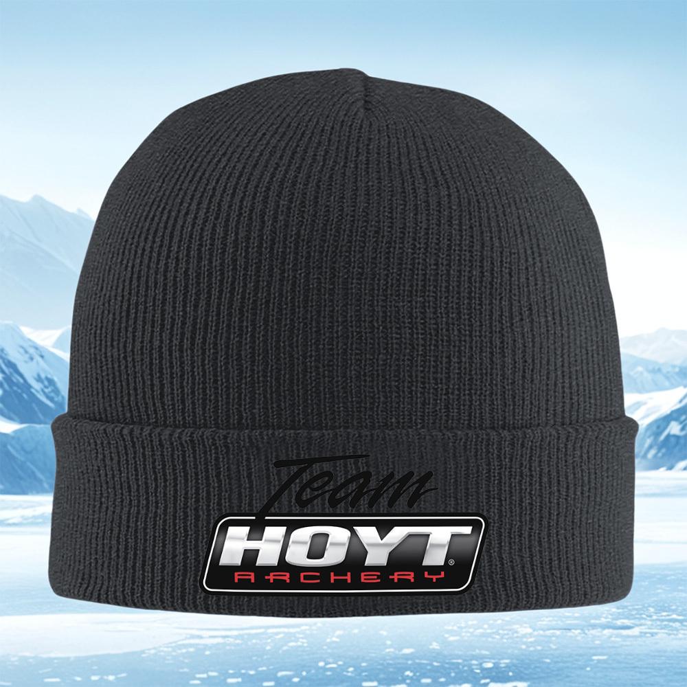 Team Hoyt Archery Logo Design Unisex Women Unisex Knitted Hat Beanie Pullover Cap Winter Thermal Warm Christmas Outdoor Cycling Hik