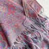 Imitation Cashmere Jacquard Ethnic Style Pink Purple Shawl With Female Travel Vacation Photo Scarf To Keep Warm