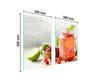 GLAS-SCHUTZPLATTE FÜR DIE KÜCHE 65x52 DRINK