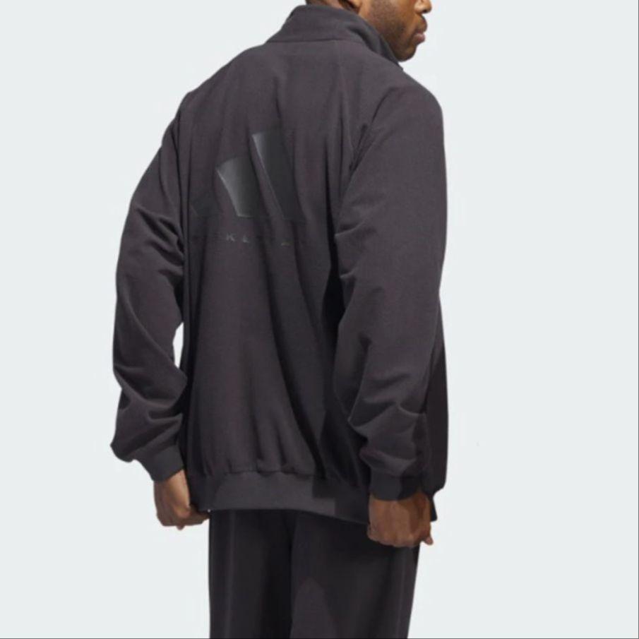 New Adidas BASKETBALL Jackets Coats Unisex Charcoal Black IT2471