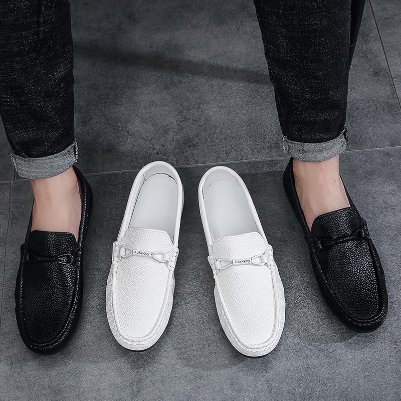 Doudou shoes men's shoes summer new British style fashion trend casual versatile men's shoes soft sole one pedal loafers