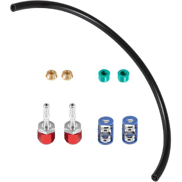

800-671 A/C Line Splice Kit With No.6 Hose For 3/8 Hose to Hard Lines Repair,A/C Air Conditioning Repair Splice Connector Kit