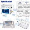 Industrial Ultrasonic Cleaner for Laboratory Use - High Power, Small Size, Ideal for Degreasing and Rust Removal