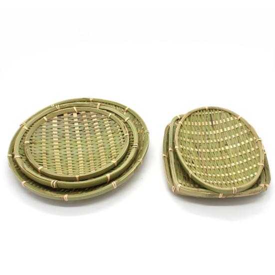 Handmade Large Capacity Bamboo Fruit Basket Beautiful Good Woven Storage Basket for Home