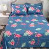 Double Bedding Queen King Sheets Cover Set Pastoral Style Peaches Bed Linen Sheet Bed Set Home Bedding Green Threepiece Bedding