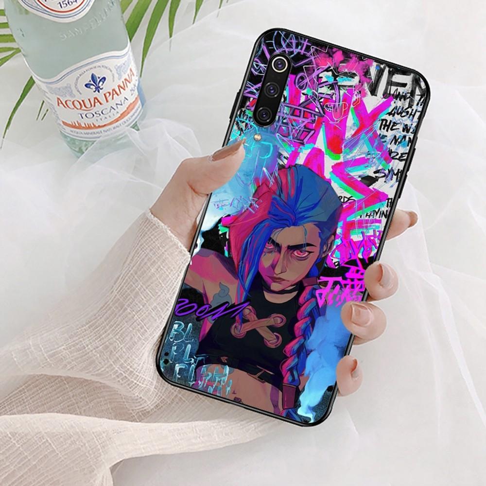 

Чехол для телефона Arcane Jinx-Vi Аниме для Xiaomi Mi 5X 8 9 10 11 12 lite pro 10T PocoX3pro PocoM3 Note 10 pro lite Xiaomi Note 10Lite