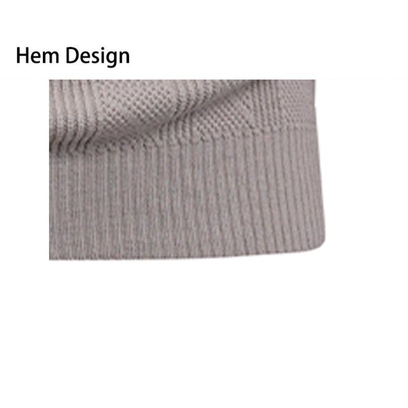 Korean Autumn and Winter Warm Bottoming Shirt Men's Sweater Solid Color Casual Round Neck Top