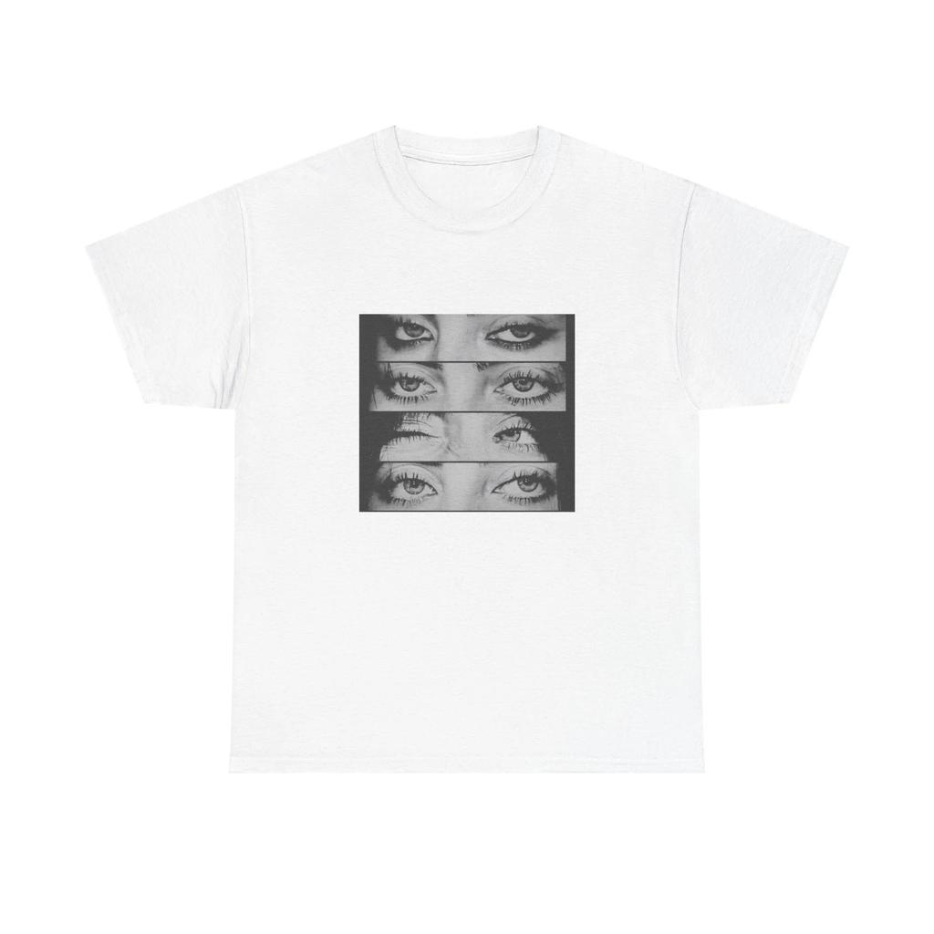 Sängerin Billie Eilish Augen Collage Grafik T-Shirt 100% Baumwolle Unisex Sommer Damen Hip Hop Kurzarm T-Shirt Unisex Fan Geschenke