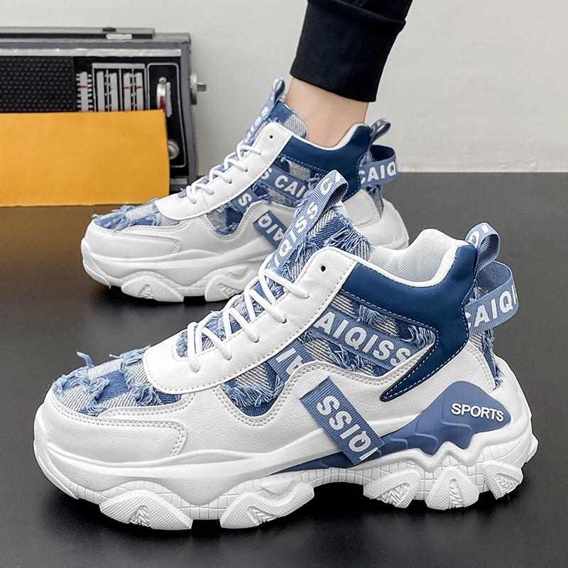 Autumn and winter new high-top sports and leisure height-increasing dad trendy shoes