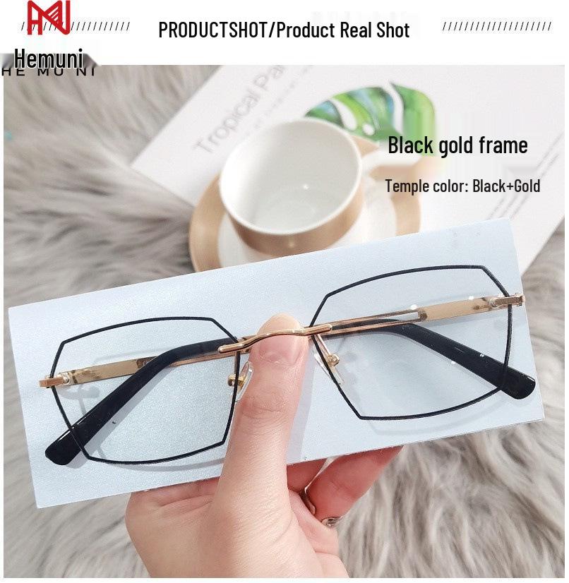 Ultra-Clear Frameless Men's Reading Glasses - Anti-Blue Light, Anti-Fatigue, HD Farsightedness Glasses for Middle-Aged and Elderly