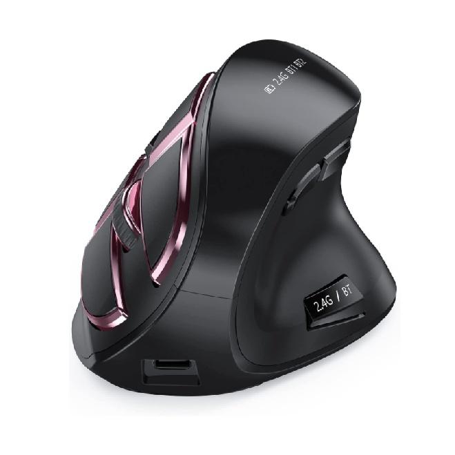 2.4G Wireless Vertical Mouse Rechargeable Bluetooth Mouse for Laptop Computer iPad  Apple Mac Windows Right Hand Ergonomic