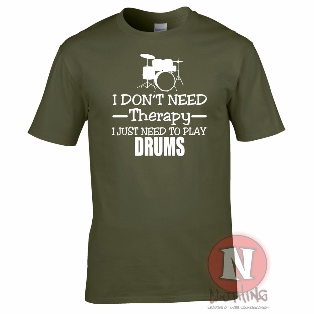 I Dont Need Therapy I Just Need To Play Drums TShirt Drummer Drumming Music