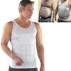 Men Compression Shirt Seamless Back Adjustment Slimming Body Shaper Vest Tummy Control Shapewear for Outdoor Sports