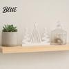 Abstract Christmas Tree Sculpture 3D Printed Figurine Modern Minimalist Xmas High-end Decor with Star Topper for Home Office Holiday Party